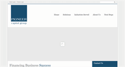 Desktop Screenshot of pioneercapgroup.com